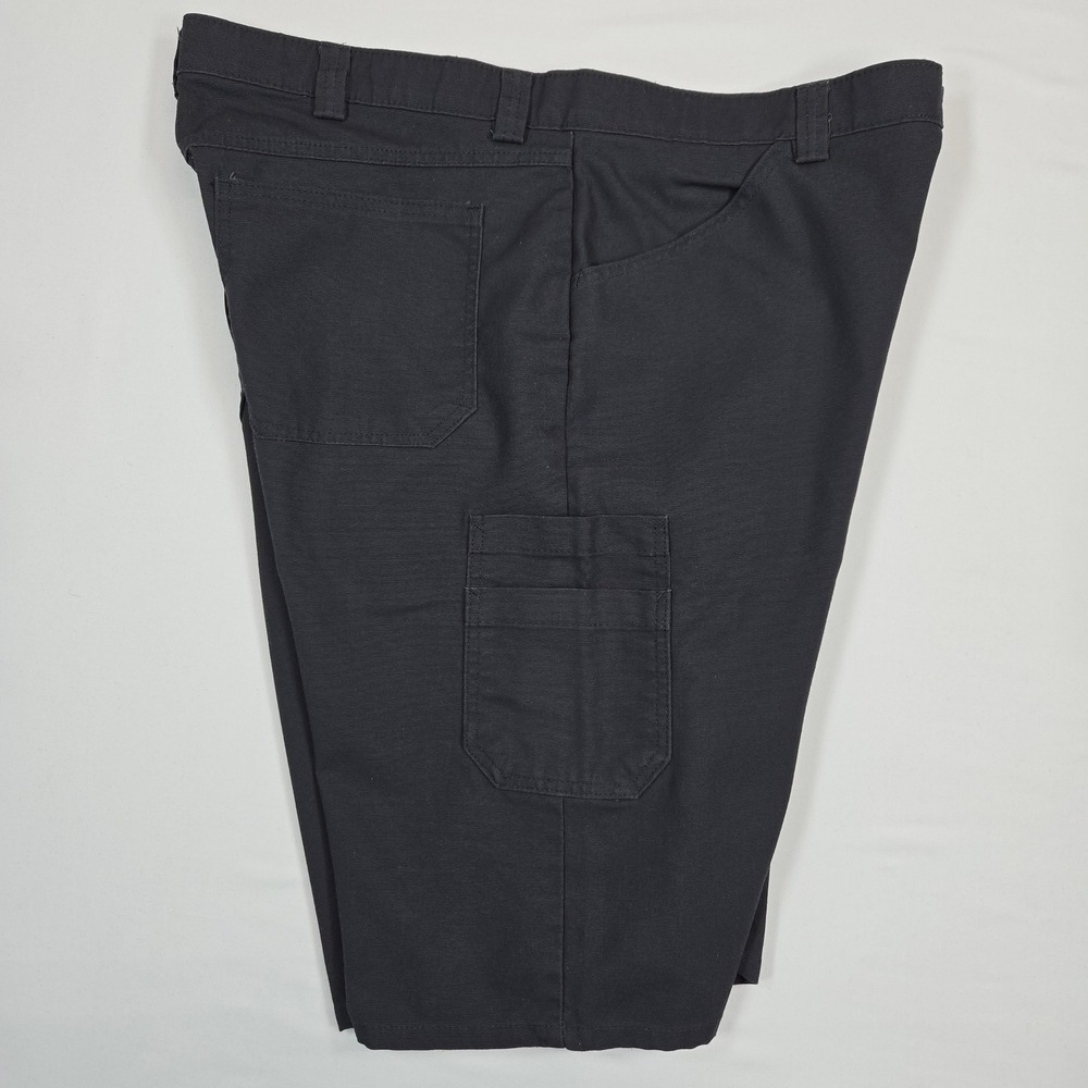 Red Kap Men Utility Cargo Shorts Black Workwear Stretch Size 40 Durable Casual - Picture 7 of 11
